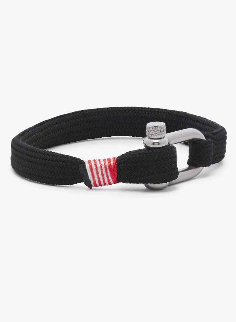 سفنتي فايف Nautical Rope Bracelet With Stainless Steel D-Shackle Clasp